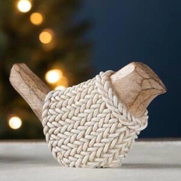 Wooden Bird with Sweater figurine home decor - Picture 2 of 10